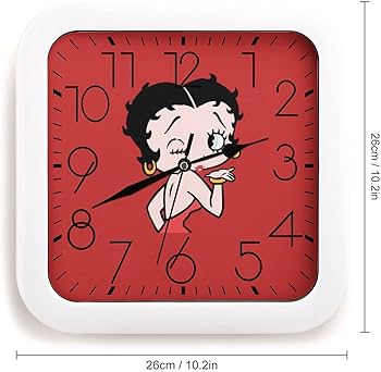 Amazon.co.jp: ベティちゃん ベティ ブープ 掛け時計 静音 連続秒針